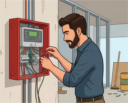 Commercial fire and security installation